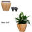 Wood Square Cone Self-Watering Urn - Easy Assembly For Indoor And Outdoor 2 Container Home & Garden Decor-1364112506