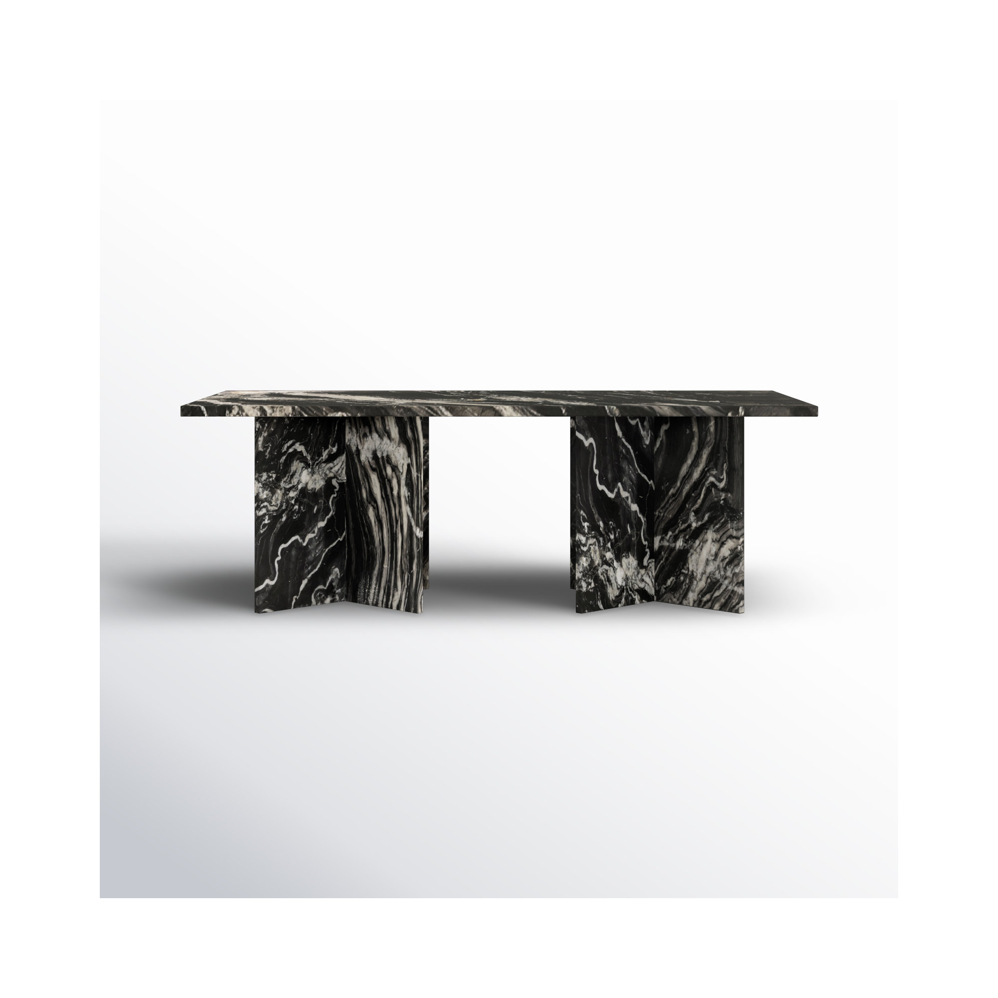 Coffee Table, Black Marble