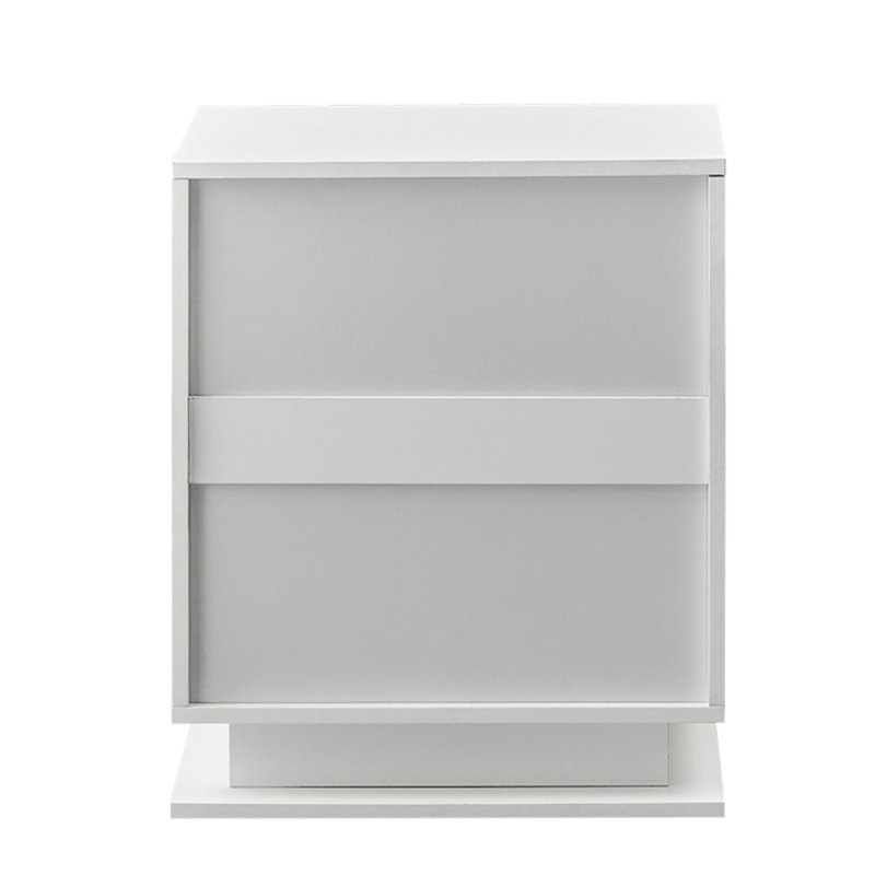 Aalap 50 cm W Bedside Table, White