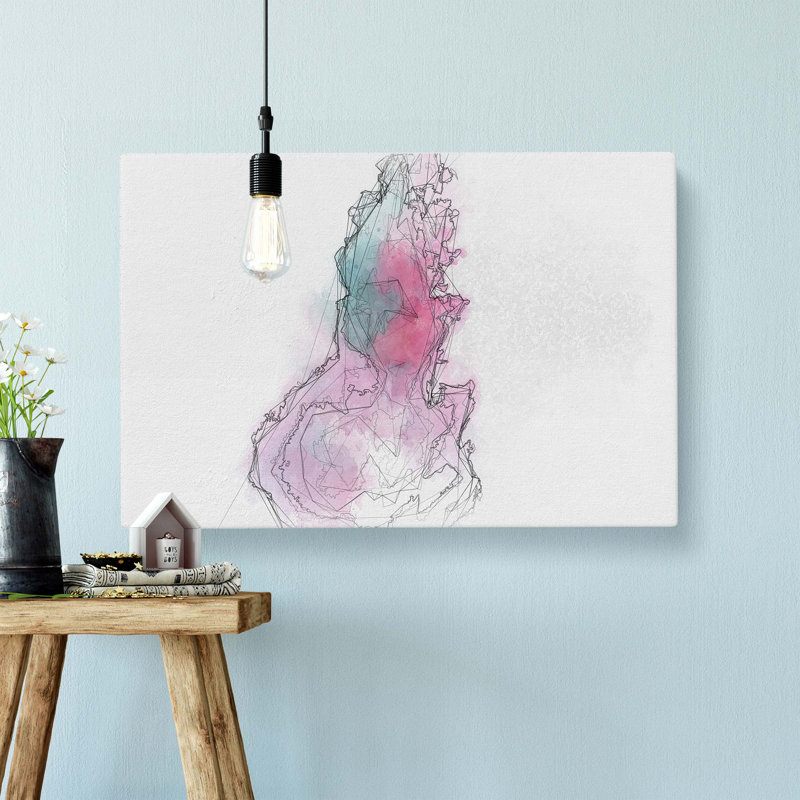 Falling Down in Abstract - Wrapped Canvas, 60cm H x 91cm W x 3cm D
