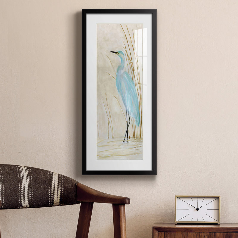 Peinture sur papier encadrée, Noir