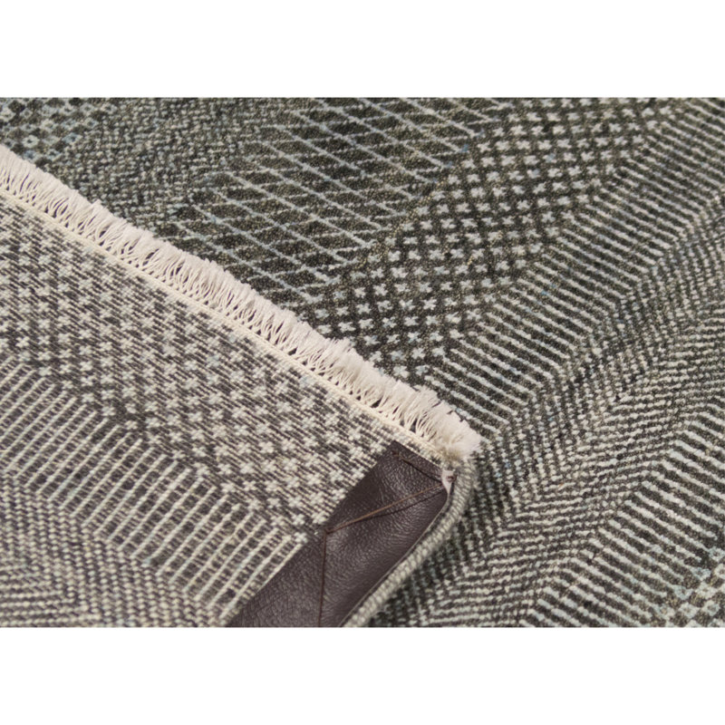 Area Rug in Gray, Rectangle 8'10" x 12'