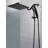10 Inches Rain Shower Head, 3-Way Diverter With Pause Setting,Adjustable Extension Arm-119687975