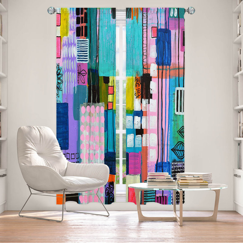 Flemon Room Darkening Curtain Pair, 20" W x 82" L