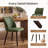Upholstered Solid Wood Small Dining Chairs - Ergonomic Curve & Plush Padding for Multiple Spaces-1858365617