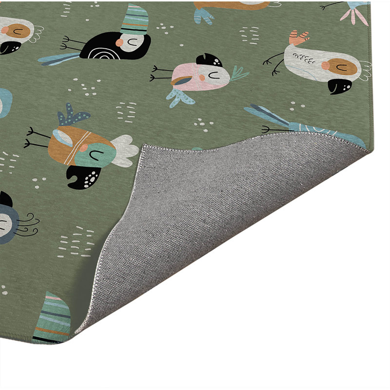 Tapis de jeu pour enfants Ol Birds, Rectangle 4 pi x 6 pi