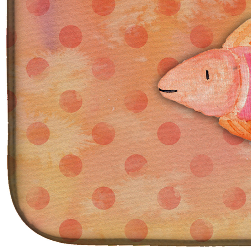 Tapis de séchage pour aquarelle de poisson