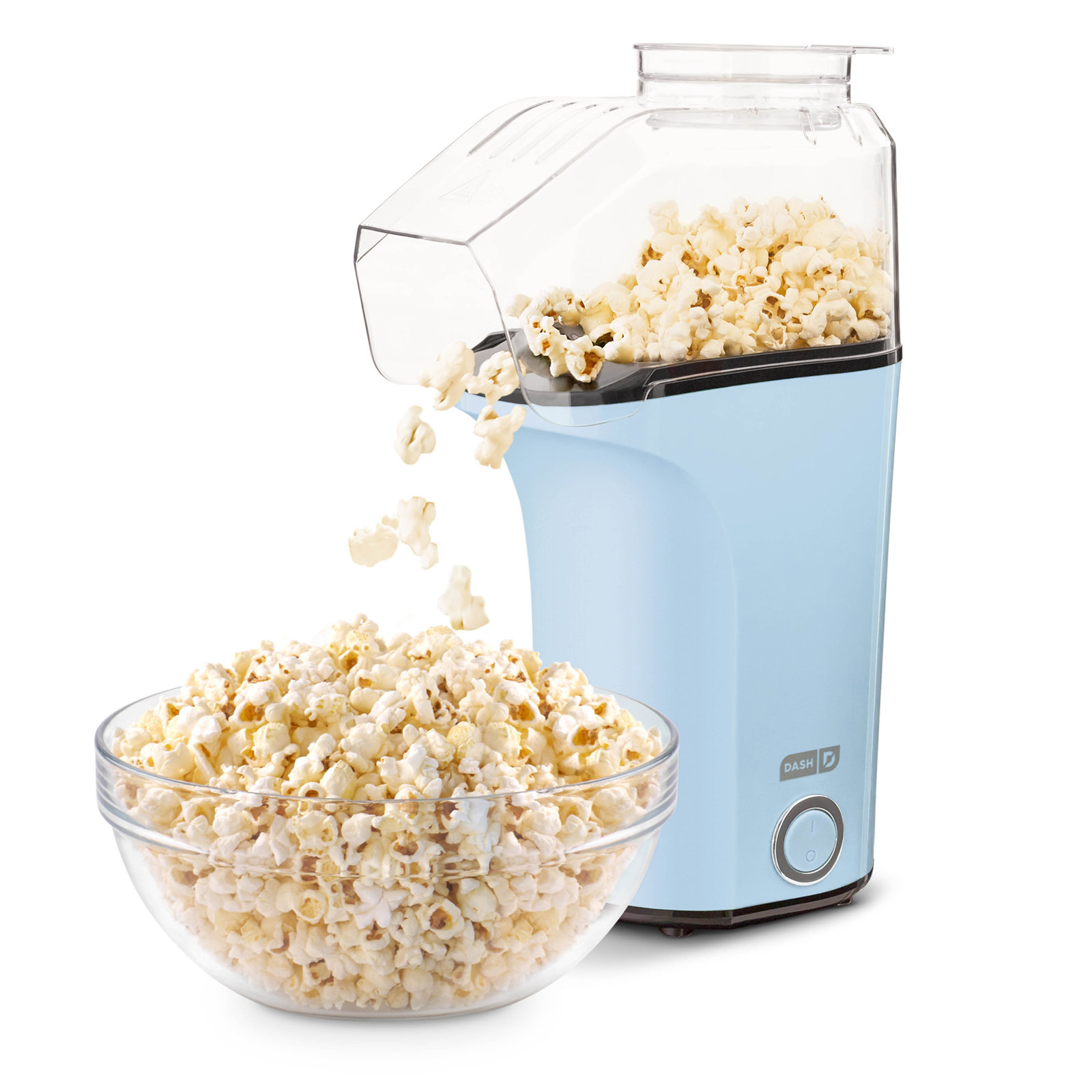 Dash Fresh 16 Cooked Cup Hot Air Popcorn Popper, Blue