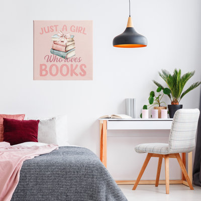 «Reader Girl Who Loves», toile par Kim Allen