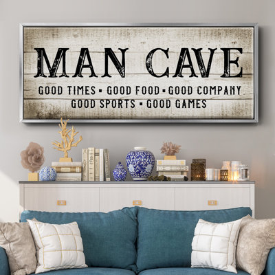 «Man Cave Good Times», toile encadrée