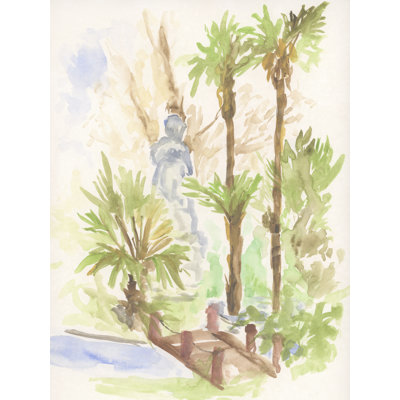 Retiro Plein Air I by June Erica Vess - Wrapped Canvas Print