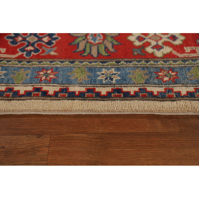 Geometric Kazak Oriental Area Rug 9x12
