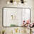 Jyun Safely Rounded Rectangle Metal Bathroom Mirror-92729439-92729437