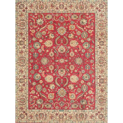 Tapis décoratif rouge à motif oriental Shakira