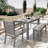 Deidre 6 - Person Patio Dining Set with Rectangular Table , Cushions Included-96382015