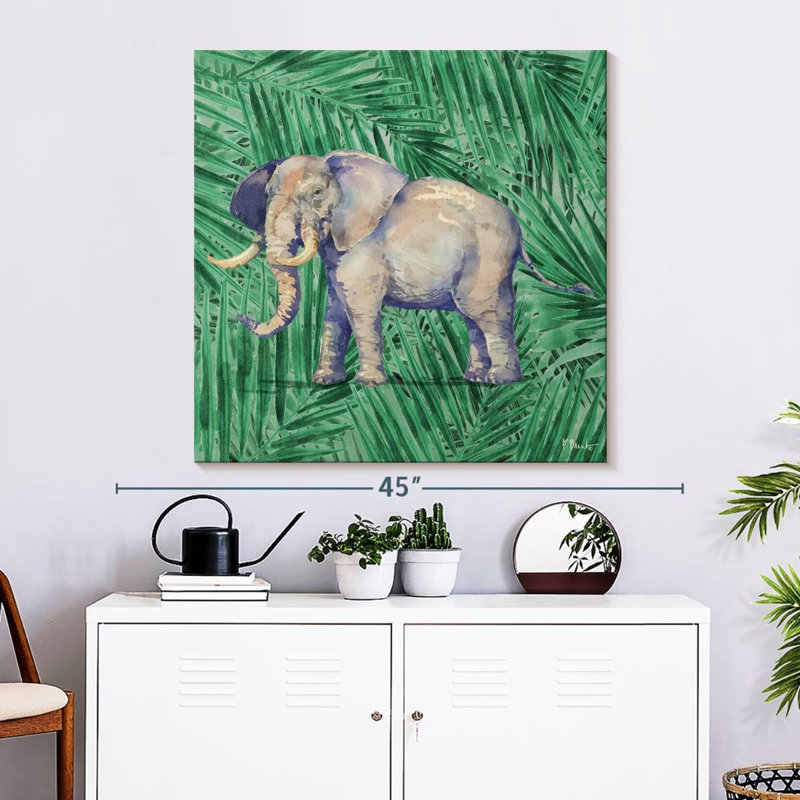 Crowle Emerald Veld Palms IV, H 33 po x l 33 po