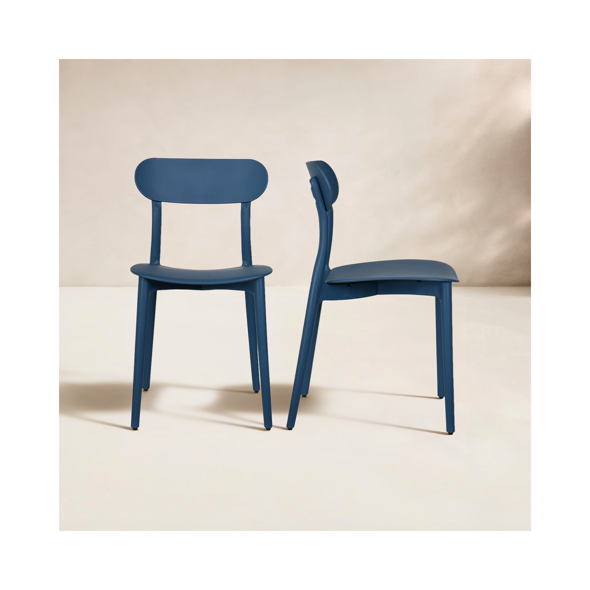 Kent Outdoor Dining Chair, Navy