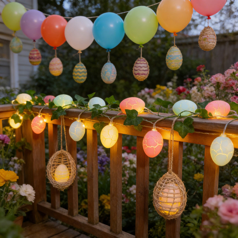 Guirlande de Pâques guirlande lumineuse, GNM