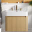 Meuble-lavabo flottant avec lavabo, contreplaqué 36 po, rangement pour salle de bain moderne-1250841167