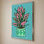 «Pots Plant On Teal III» par Jen Bucheli - impression sur toile-130881792-130881802