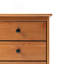 Table de chevet classique à 3 tiroirs en bois caramel-727068758
