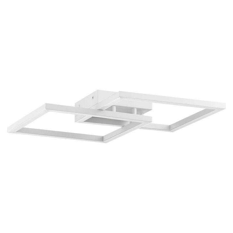 Chelette Acrylic Flush Mount, 3.5" H x 18.5" W x 18.5" D, White