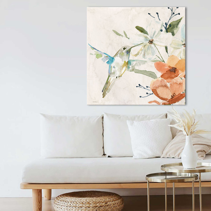"Hummingbird II" par Carol Robinson, reproduction sur toile, H 36 po x l 36 po x P 1,5 po