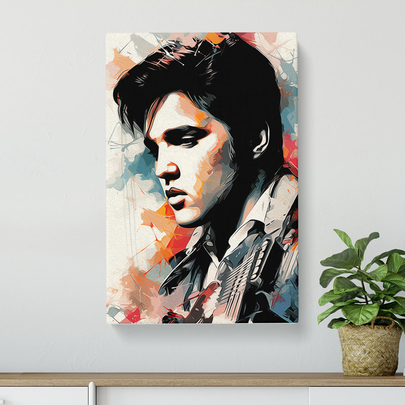 Elvis Presley Line - Single Picture Frame Print, 60cm H x 40cm W x 3cm D