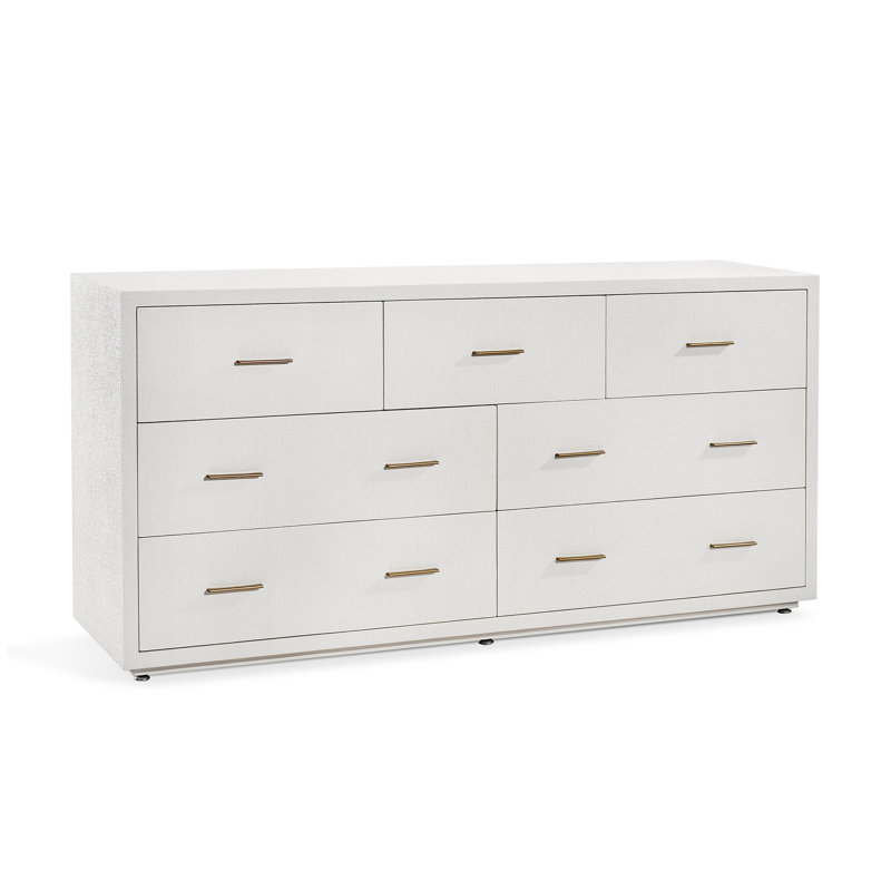 Livia 7 - Drawer Dresser, Natural White