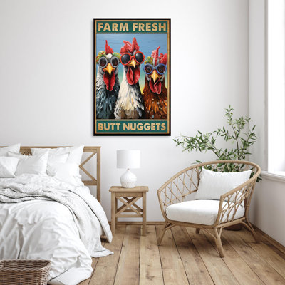 Chickens Farm Fresh Butt Nuggets - 1 Piece Rectang " Chickens Farm Fresh Butt Nuggets "