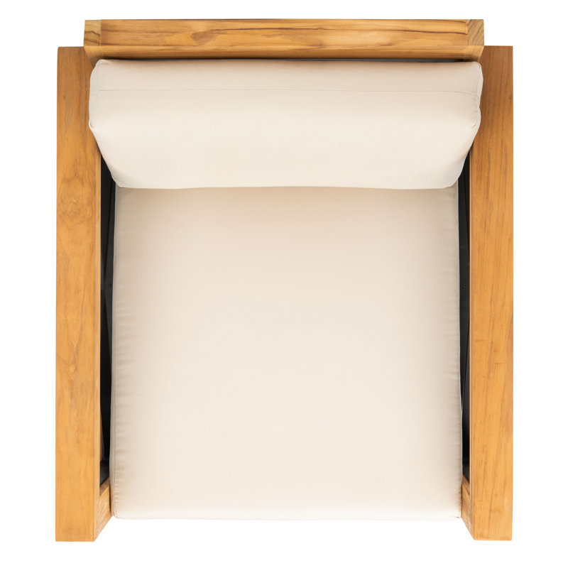 Zariah Outdoor Teak Lounge Chair