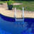 Saftron 3 Rung Step Ladder Inground Pool Handrail w/Polymer Finish-99336082