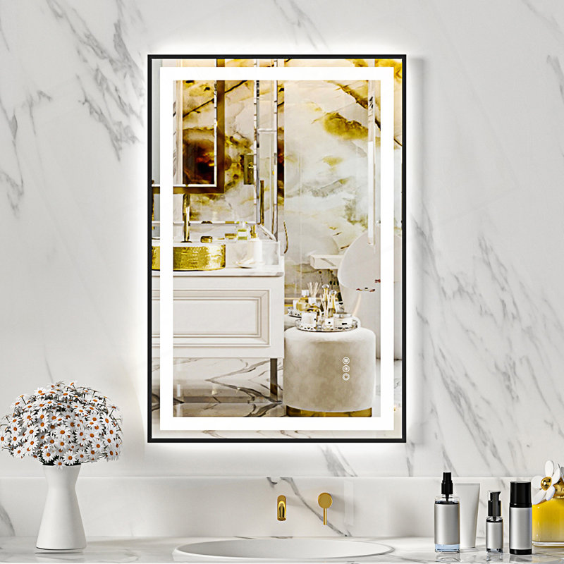 Éclairage avant et arrière noir et blanc, 36,05 po x 24,05 po