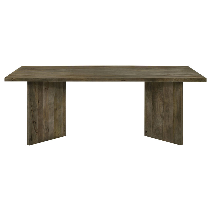 Rectangular Double V-Leg Dining Table