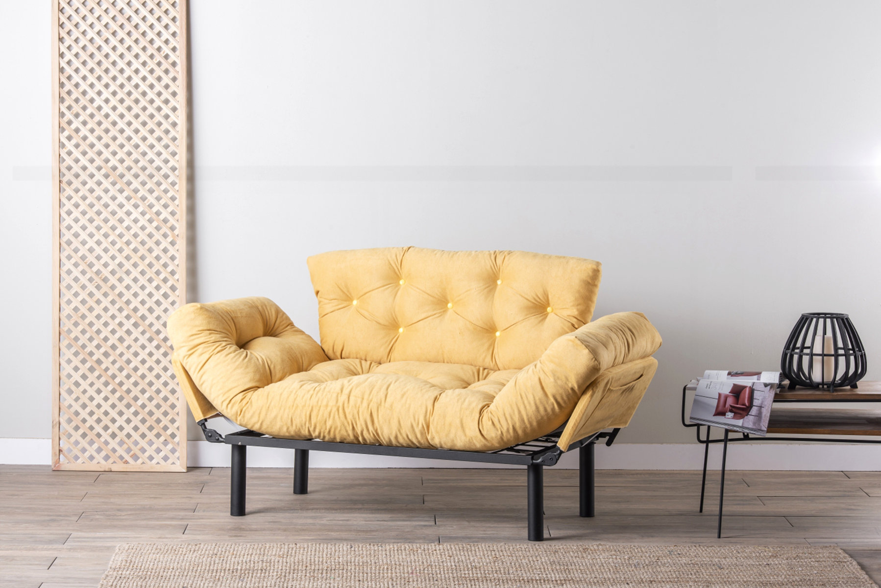 Ebern Designs Nitta Modern Adjustable Arm Love Seat - Wayfair Canada