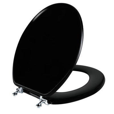 Black Elongated Toilet Seat Natural Wood Toilet Seat