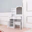 Ensemble de coiffeuse avec armoire de rangement et 2 tiroirs Lighting