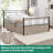 Wrap Around Bed Skirts With Split Corners For Queen Beds 18" Drop, Light Camel Adjustable Elastic Dust Ruffles Easy Fit Wrinkle Resistant Silky Luxurious Fabric Machine Washable