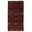 Tapis brun noué à la main 3 pi 9 po x 7 pi 2 po Teimani