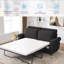 Canapé-lit, canapé-lit avec matelas, canapé-lit modulaire à 2 places de 74 po, canapé-lit moderne en lin convertible, meubles de salon pour petits espaces, appartement, studio