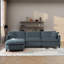 Canapé modulaire 107,87 avec 1 repose-pieds, siège confortable et polyvalent pour les salons modernes
