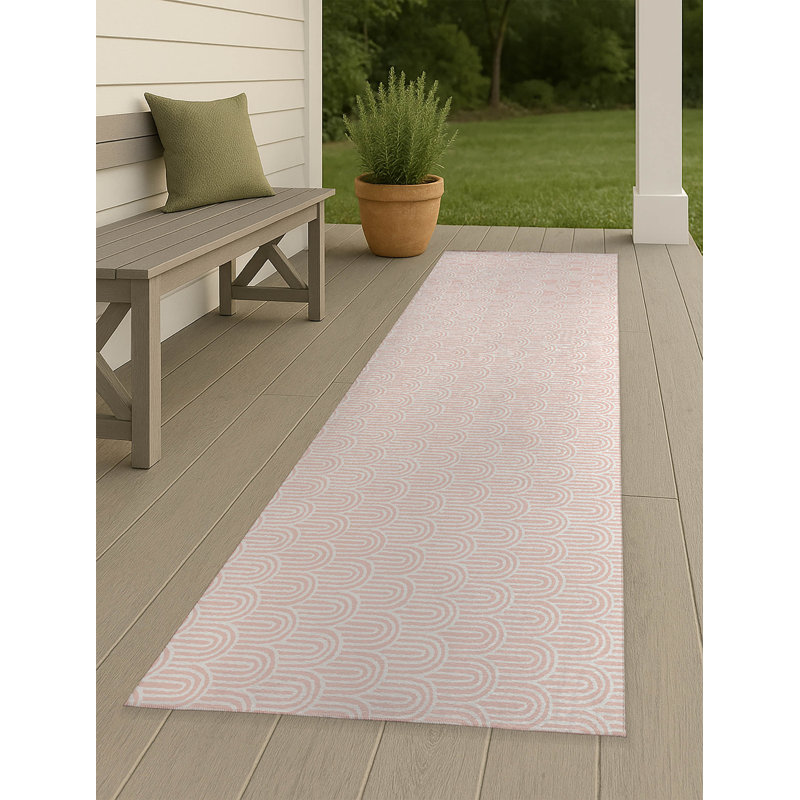 Tapis d'extérieur antidérapant Rolling Hills, Tapis de couloir 2 pi 6 po x 8 pi