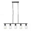 Luminaire suspendu pour îlot de cuisine 5 lumières 60W E26
