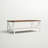 V-Frame Two-Tone Coffee Table with Lower Storage Shelf-514701764-514701765