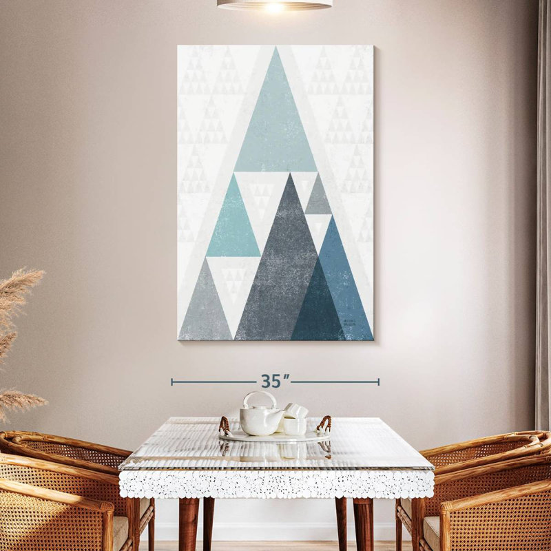 Avery Mod Triangles I, 51" H x 34" W