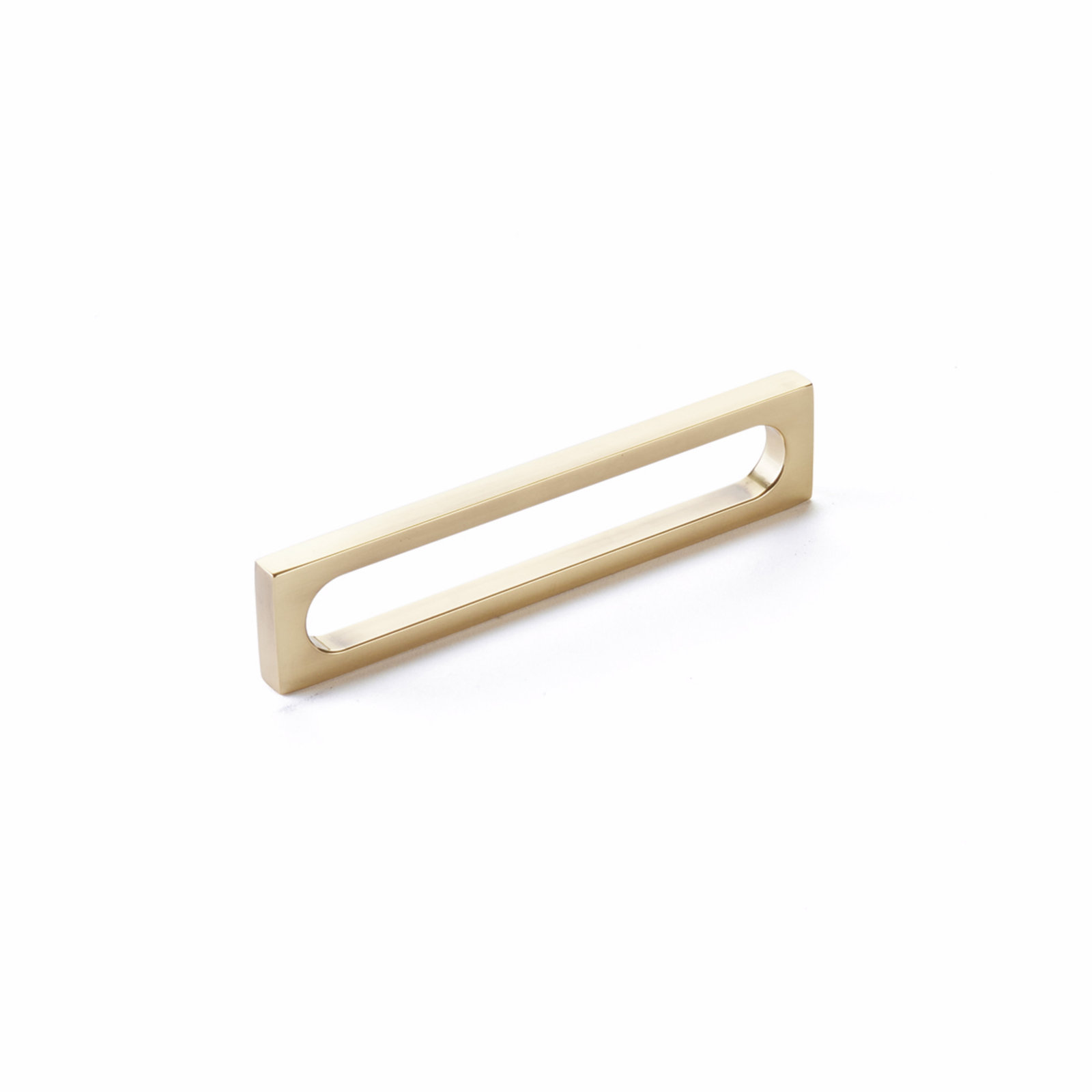 Schaub Café Cabinet Pull, Vintage Brass, 8"