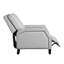 Fauteuil inclinable de style transitionnel à dossier poussoir, fauteuil confortable