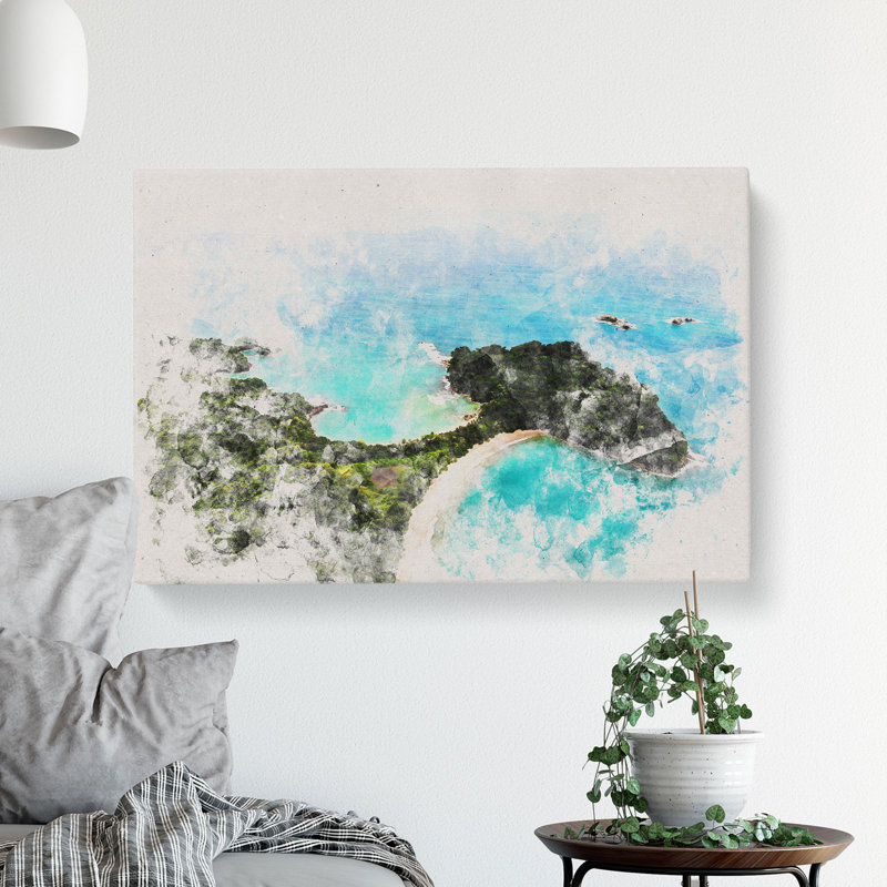 The Escondido Beach in Costa Rica - Wrapped Canvas, 35cm H x 50cm W x 3cm D