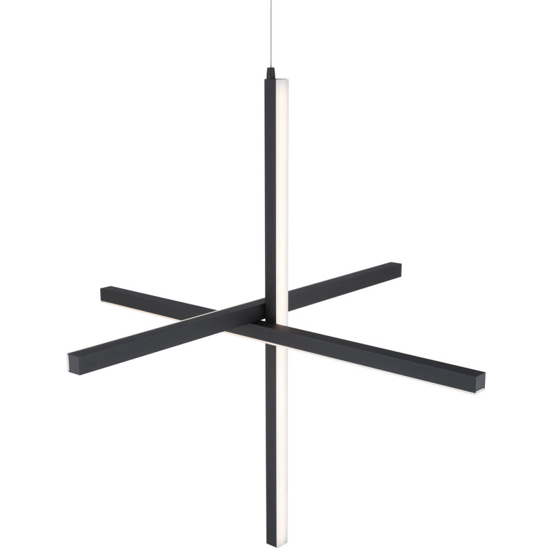 Luminaire suspendu DEL Vega - finition noire, Black