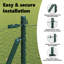 Hexagon Fence Green Steel-327239778